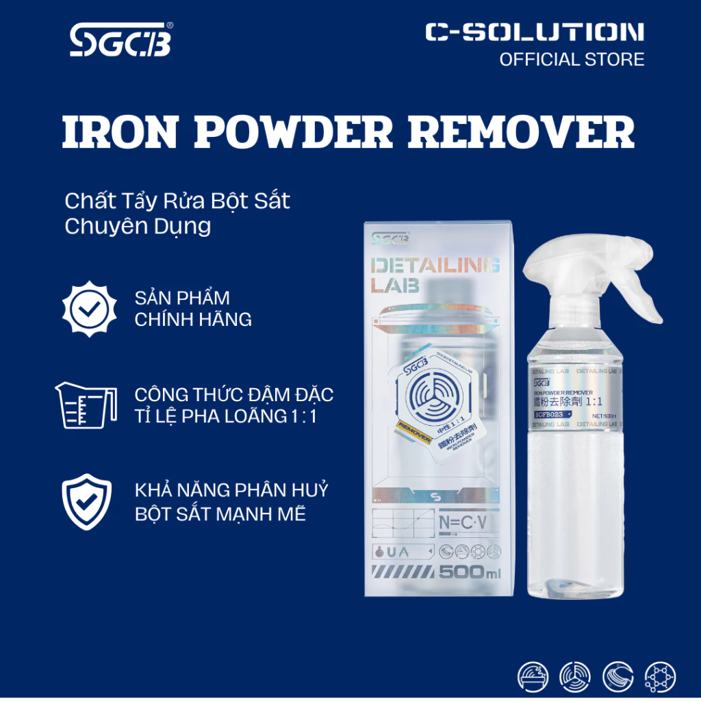 Chất Tẩy Rửa Bột Sắt Chuyên Dụng Iron Powder Remover SGCB