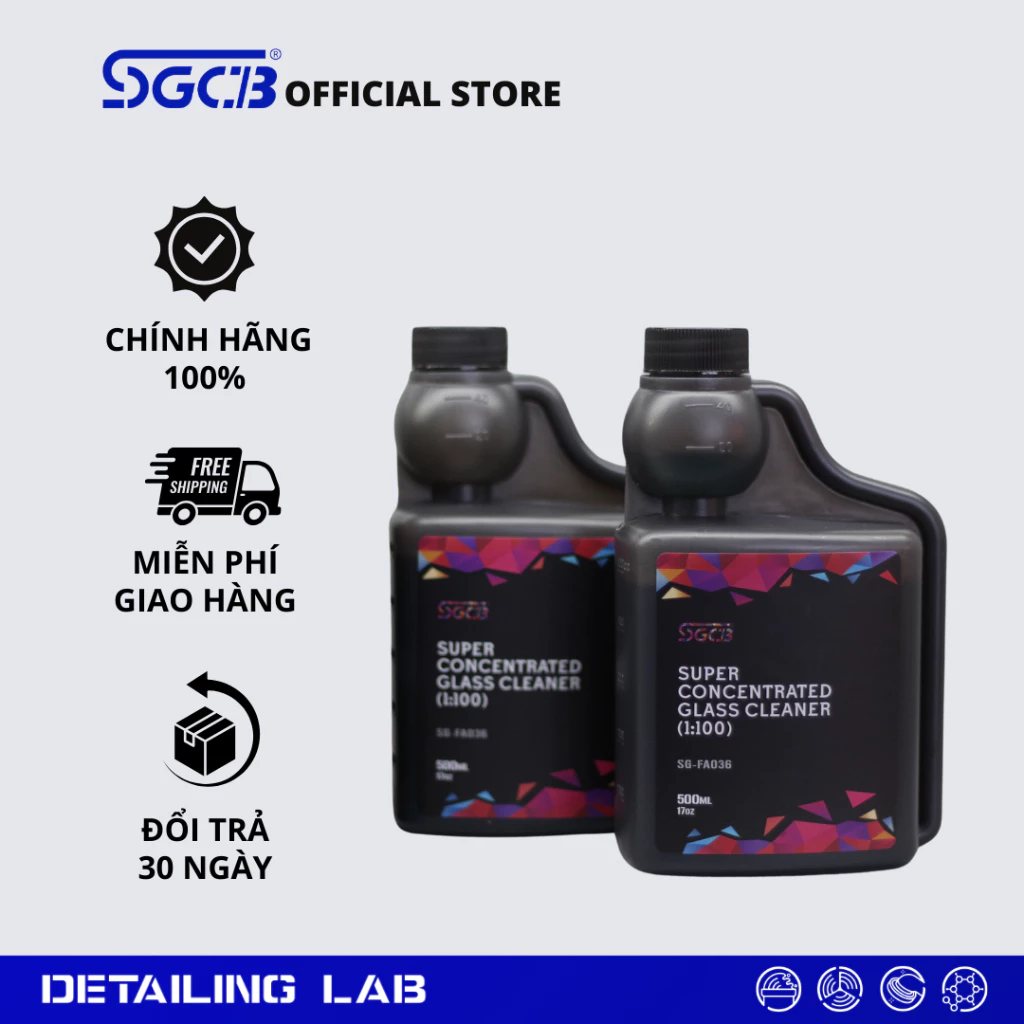 DUNG DỊCH VỆ SINH VÀ TẠO BÓNG CHO KÍNH SIÊU ĐẬM ĐẶC