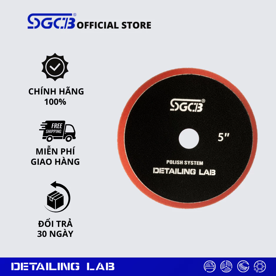 PHỚT ĐÁNH BÓNG DA 5''- CAM - SGGA173