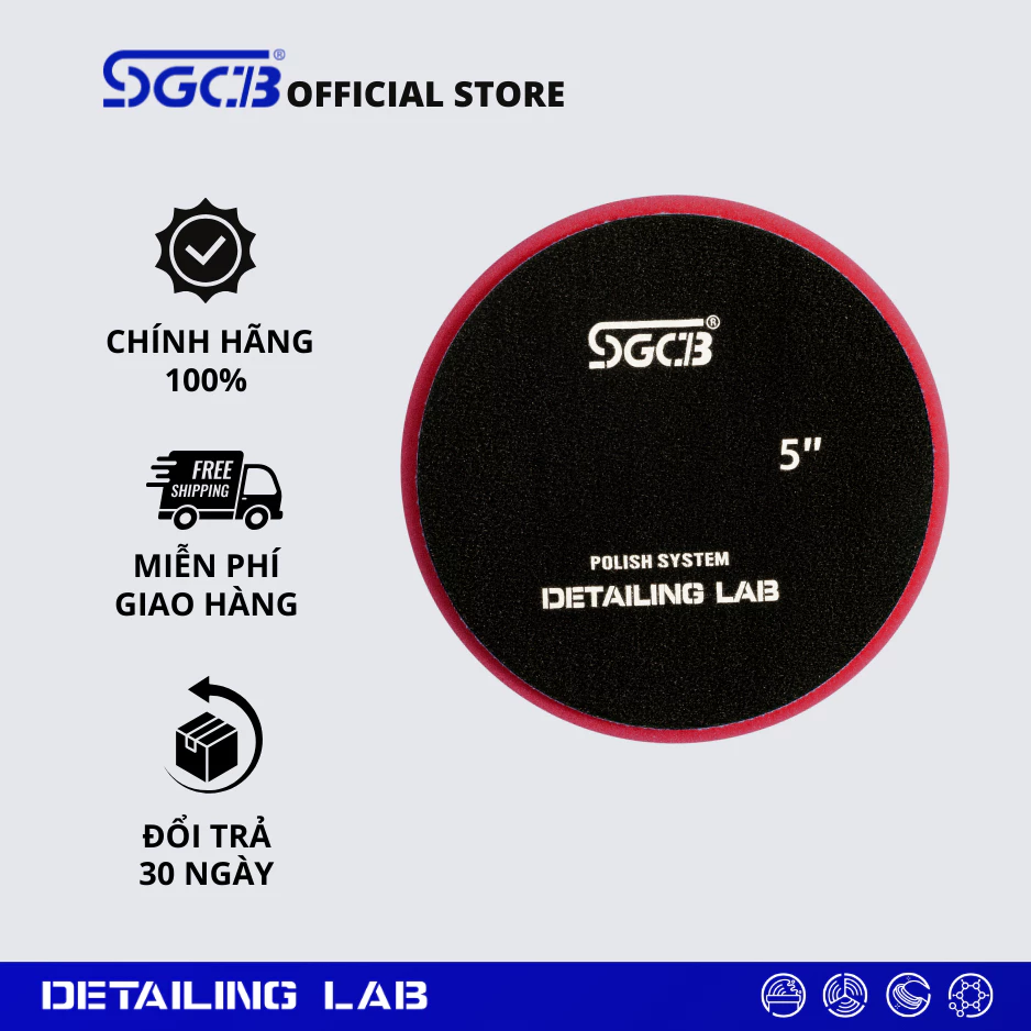 PHỚT ĐÁNH BÓNG RO 5'' SE - ĐỎ - SGGA199