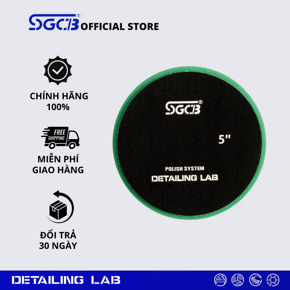 PHỚT ĐÁNH BÓNG RO 5'' SE - XANH LÁ - SGGA196