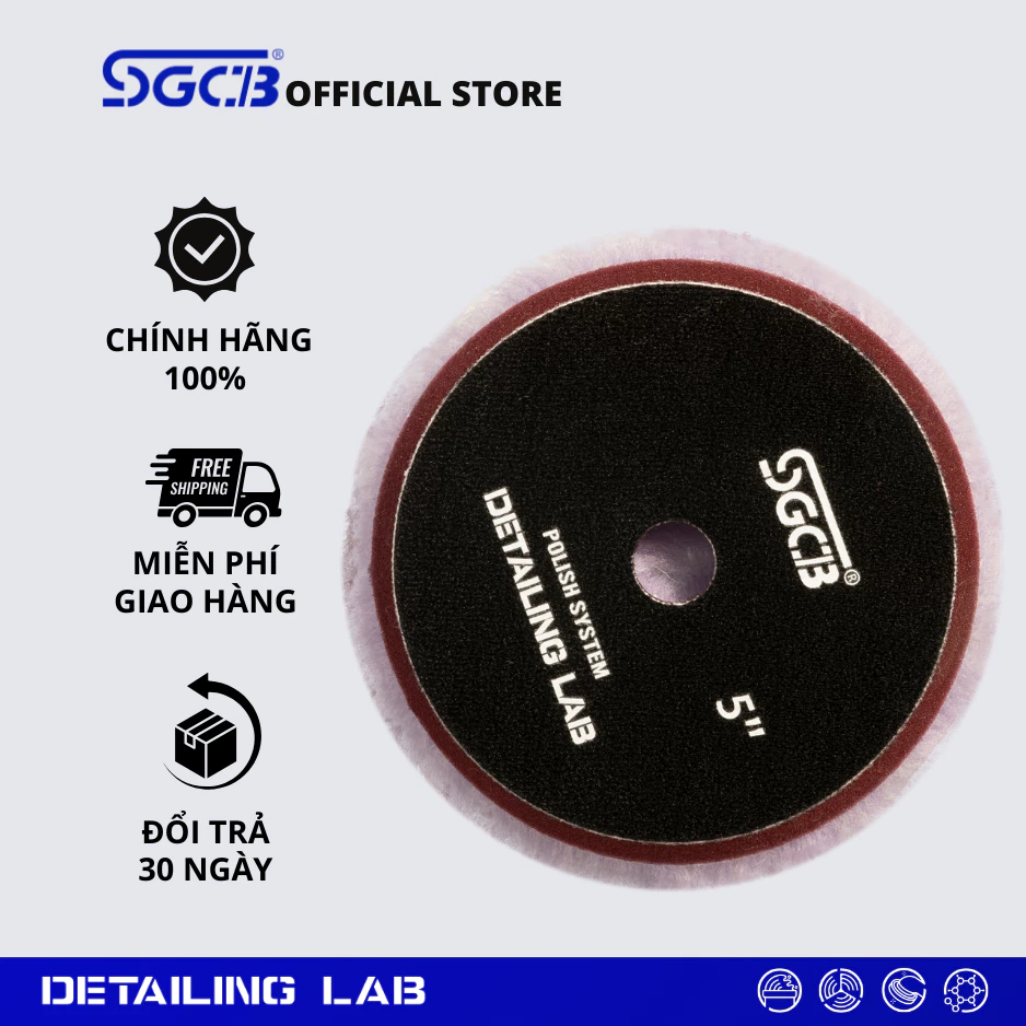 PHỚT LÔNG CỪU DÀI 5'' - TÍM - SGGA162