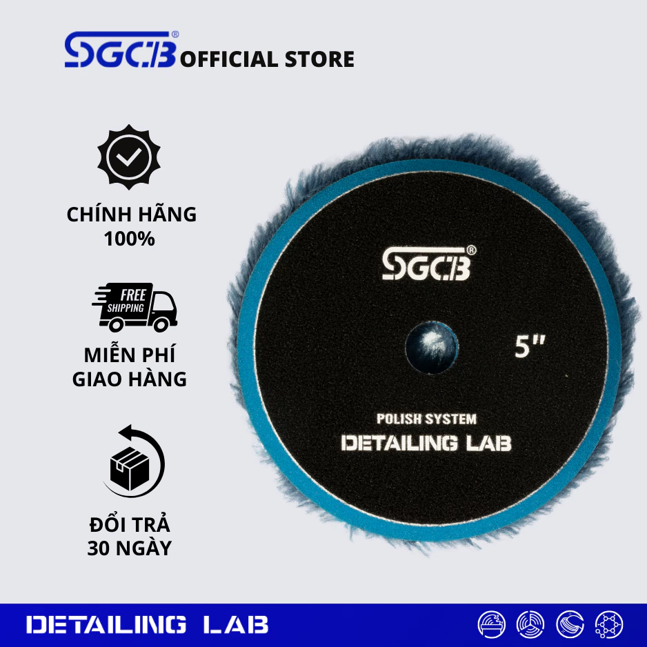PHỚT LÔNG CỪU DÀI 5'' - XANH DƯƠNG - SGGA163