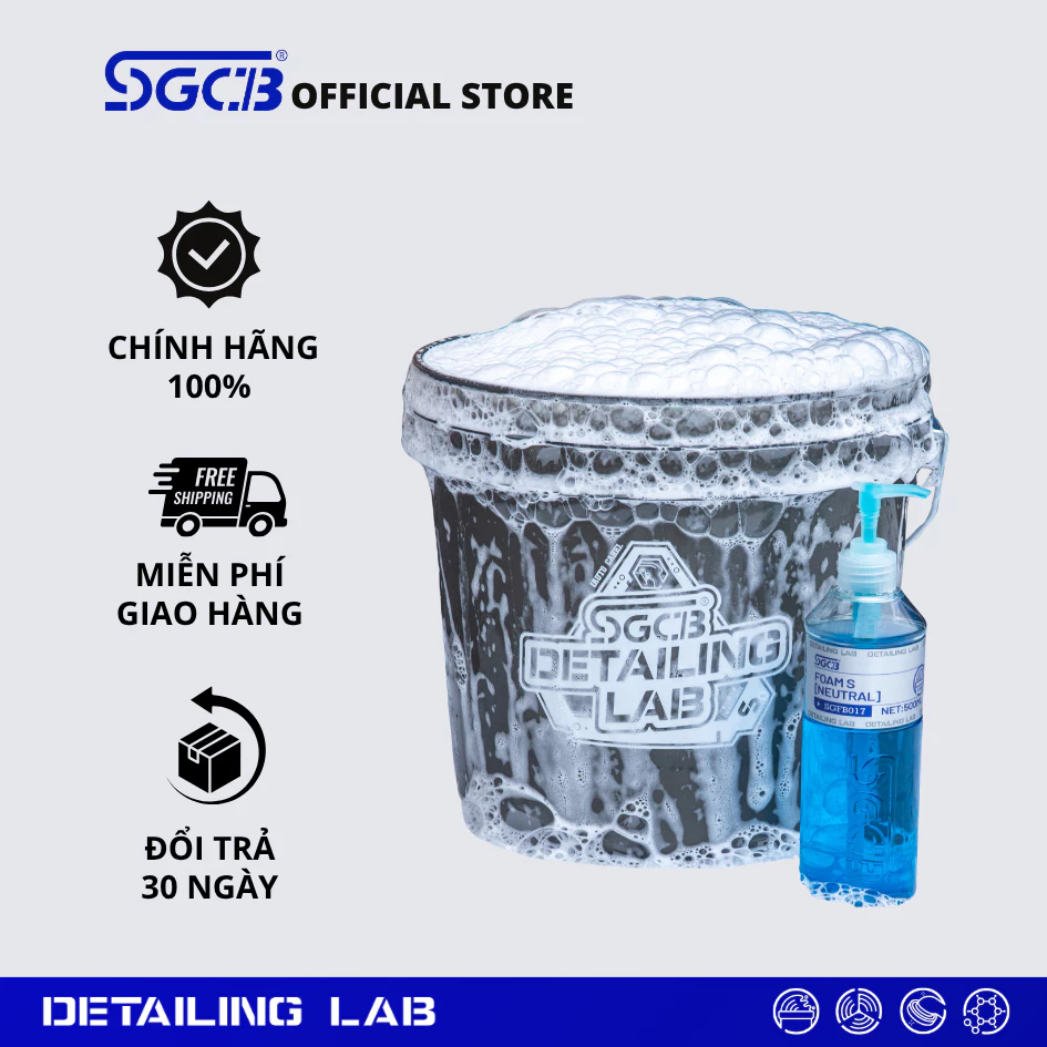 XÔ RỬA XE DETAILING 13L MÀU XÁM SGGD399