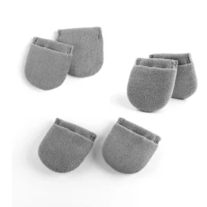 SGCB 6 chiếc găng tay phủ sáp xe bằng sợi nhỏ chuyên dụng Pro không trầy xước, có túi đựng ngón tay
