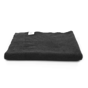 Khăn lau khô xe bằng sợi nhỏ không viền 16X16In màu đen